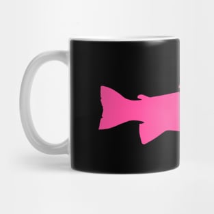 Hot Pink Color Freshwater Fish Trophey Mug